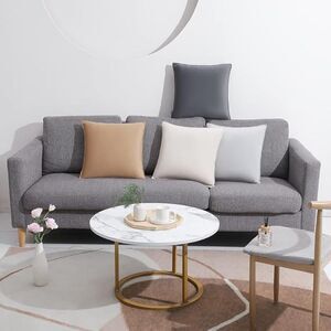 🛋️ WEMEON Charcoal Velvet Throw Pillow Covers 18x18 – Set of 2